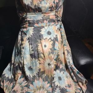 Coast Flowered Silk Dress